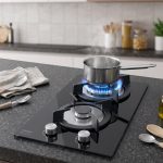 Cocina de vidrio templado